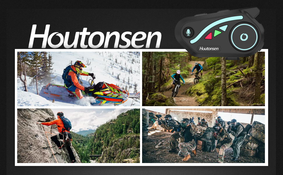 Cross-Border V8 High-Quality Soundproof Bluetooth Headset for Both Rain and Shine, Built-In Waterproof, Compatible with Full-Face Motorcycle Helmets