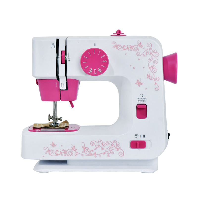 家毅1501缝纫机家用电动全自动多功能迷你小型锁边吃厚台式缝纫机