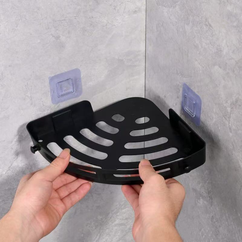 Bathroom Storage Rack, No-Drill Triangular Storage Rack, Kitchen and Bathroom Storage Rack, Toilet Wall-Mounted Rack