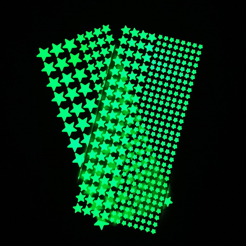 Foreign trade hot-selling luminous dot star sun combination fluorescent sticker home decoration luminous switch wall sticker
