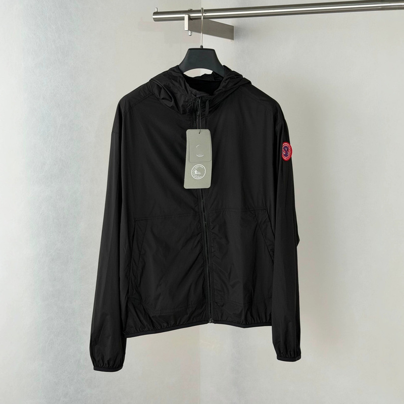 Correct Version 26Ss Autumn and Summer New Canada Goose Lightweight Hooded Quick-Dry Windbreaker Jacket Unisex Casual Outerwear