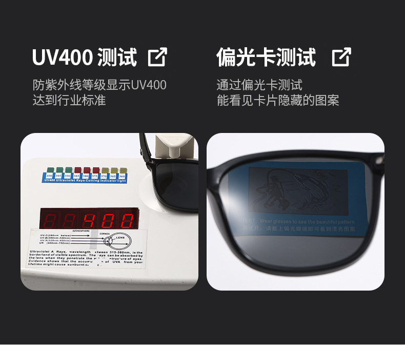 Fashion Metal Polarized Sunglasses Round Face Universal Oversized Frame Driving Sunglasses for Men