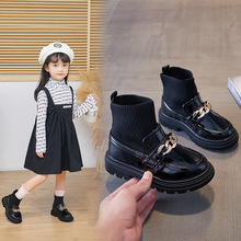 2023秋季新款女童马丁靴单靴小女孩童靴儿童短靴
