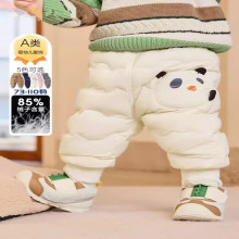 商场同款童装儿童羽绒裤婴儿男童女童长裤宝宝保暖2025冬装裤子萌