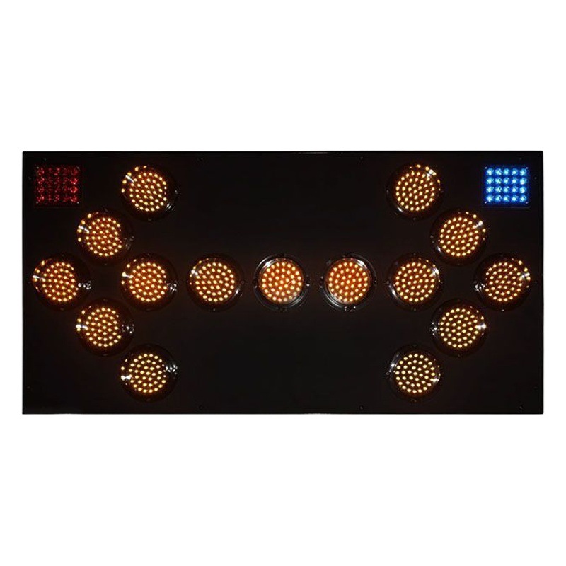 Fábrica al por mayor interruptor de control de luz signo de flecha control remoto signo de construcción luminosa mantenimiento DE INGENIERÍA señal de guía de flecha móvil