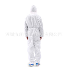 现货一次性医用隔离衣连体带帽独立包装SMS无纺布防疫隔离防护服