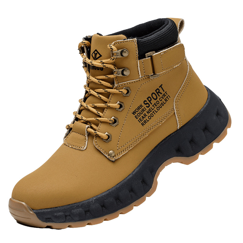 Zapatos DE SEGURIDAD altos transfronterizos anti-Smashing anti-piercing ZAPATOS DE TRABAJO puntera de acero zapatos de seguridad resistentes al desgaste zapatos de seguridad