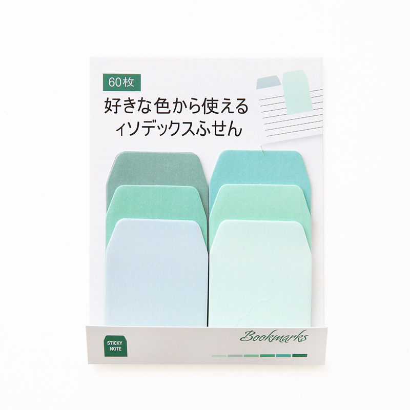 Mensaje nota n veces pegatinas Hola índice de color degradado color multicolor creativo DIY nota adhesiva