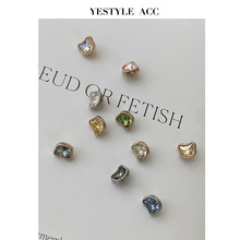 YES艺森 可爱小熊水晶钻合金纽扣女装针织开衫衬衫袖领衣服装饰扣