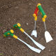 Factory wholesale digging wild vegetable shovel gardening flower express digging garlic small iron shovel digging soil vegetable weeding tools