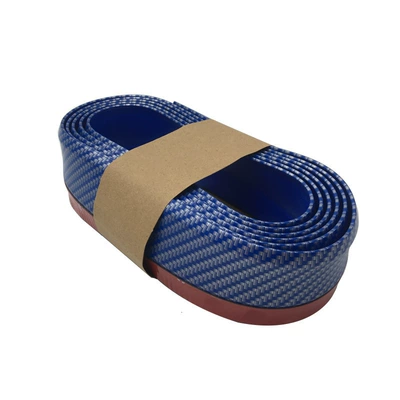 Qapı və bamper qoruyucu zolaqlar anti-collision rubber strip bumper front - carbon-fiber-blue-25m