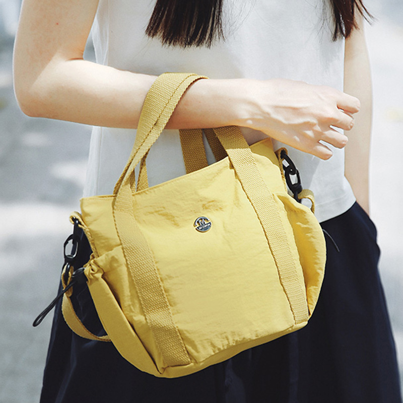 Kleine Handtasche, schlichte Canvas-Tasche für Damen, Tragetasche, Umhängetasche_voghion.com