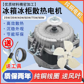 纯铜线冰箱冰柜散热风扇电机冷凝器罩极异步电动机冷藏展示柜配件