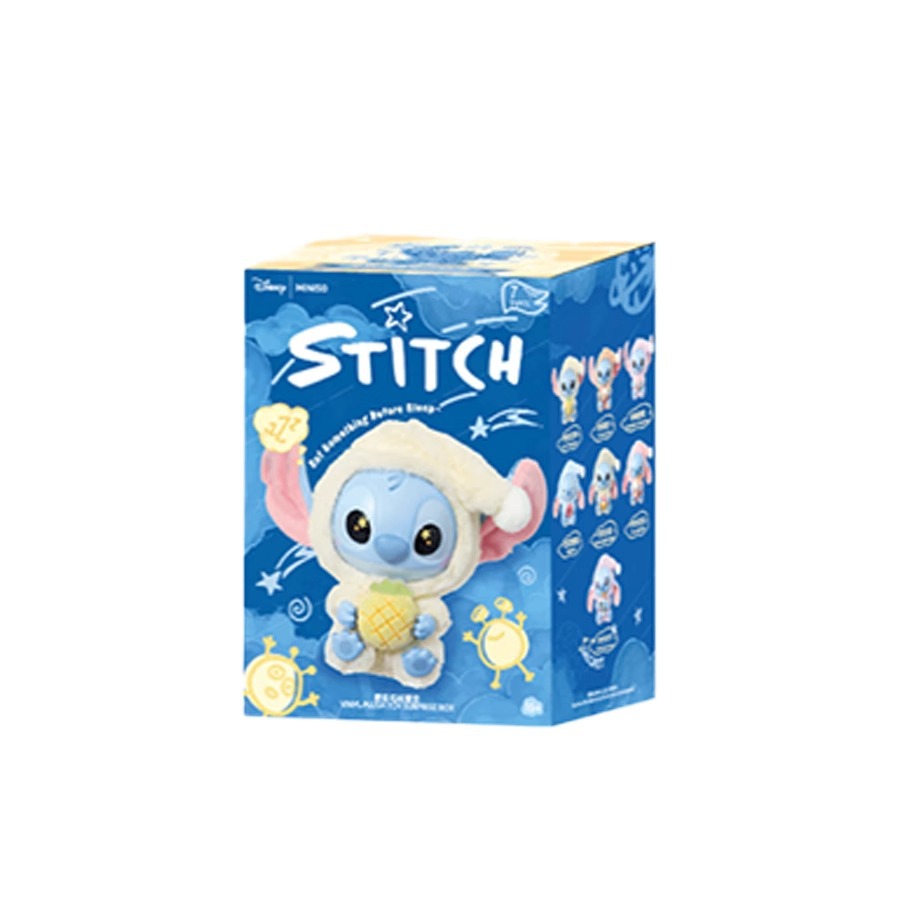 Si Stitch tiene sueño, tiene que comer un bocado. Serie de muñecos de felpa de vinilo, caja ciega, lindos adornos, regalos al por mayor