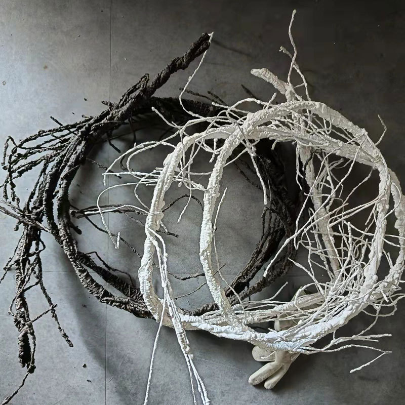 树藤枯藤红山藤管道葡萄叶藤蔓老藤树枝干假植物仿真葡萄藤