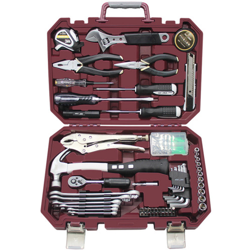 Household tool box set daily maintenance hardware wrench screwdriver pliers universal complete set family combination