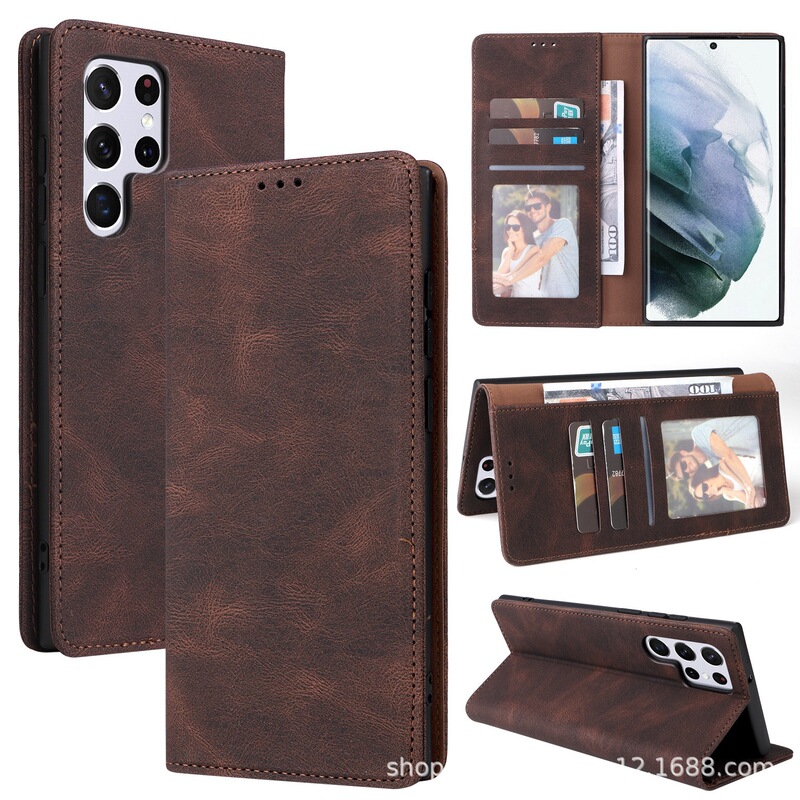Suitable for Samsung A73 Dreamy Suction-Fit Style A53 5G/A23/A13/A20E Card-Inserting Phone Leather Case