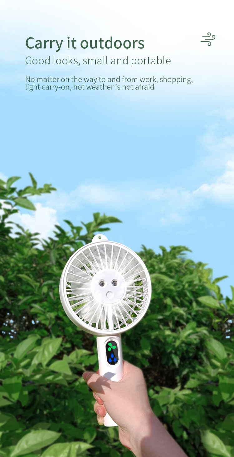 Tragbarer Handventilator Mit Doppelsprühfunktion Für Den Sommer_voghion.com
