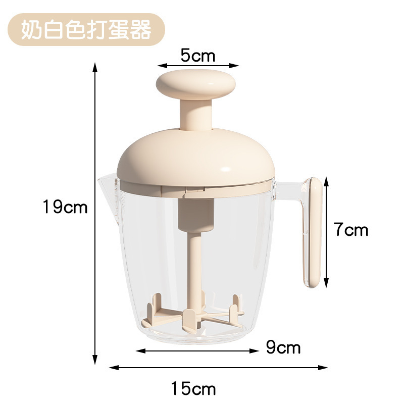 Batidor Manual Semiautomático para Cocina, Mezcla y Anti-Salpicaduras