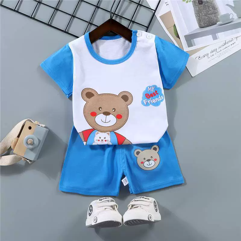 Детские рукава? Нет. Translate: "Children's sleeves, cotton set, summer T-shirt for boys, shorts, overall, summer clothing, children's clothing"
