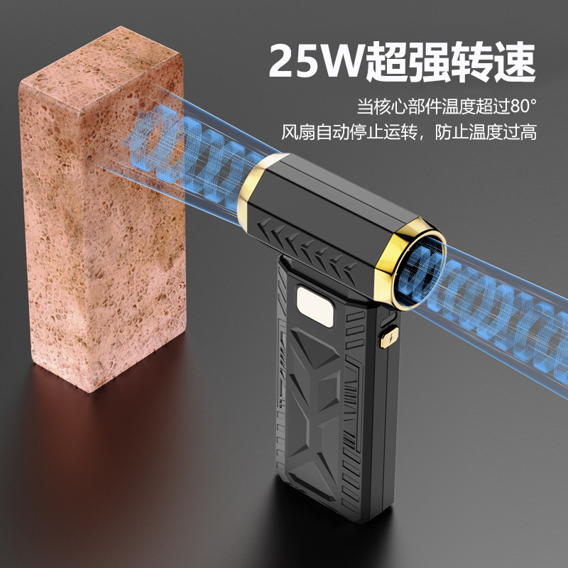 SZSL 新高速ターボ送風機ハンドヘルド USB 充電暴力ファン掃除機ミニキャンプファン|undefined