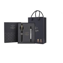 新款威雅系列宝珠笔商务礼品威雅XL燧石黑金夹签字笔+笔芯礼盒