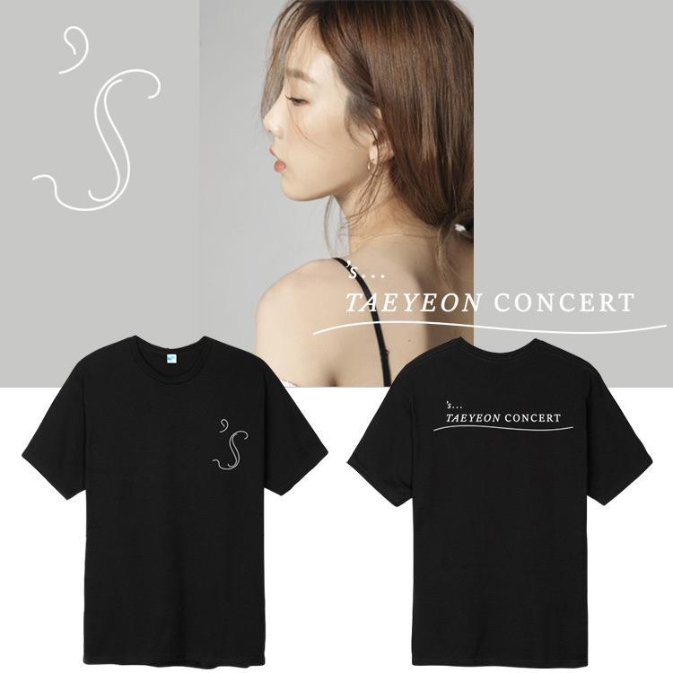 kpop少女时代金泰妍 's TAEYEON CONCERT演唱会周边同款短袖T恤女