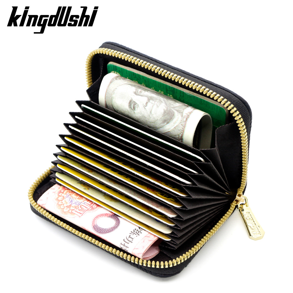 Nuevo paquete de tarjetas de gran capacidad de textura PU bolsa de cambio bolsa de tarjetas de regalo de cita para el gabinete de órgano