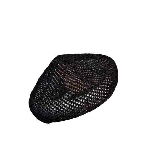 Summer Korean-style mesh breathable black temperament beret for women, casual and versatile, makes face look smaller, artist beret
