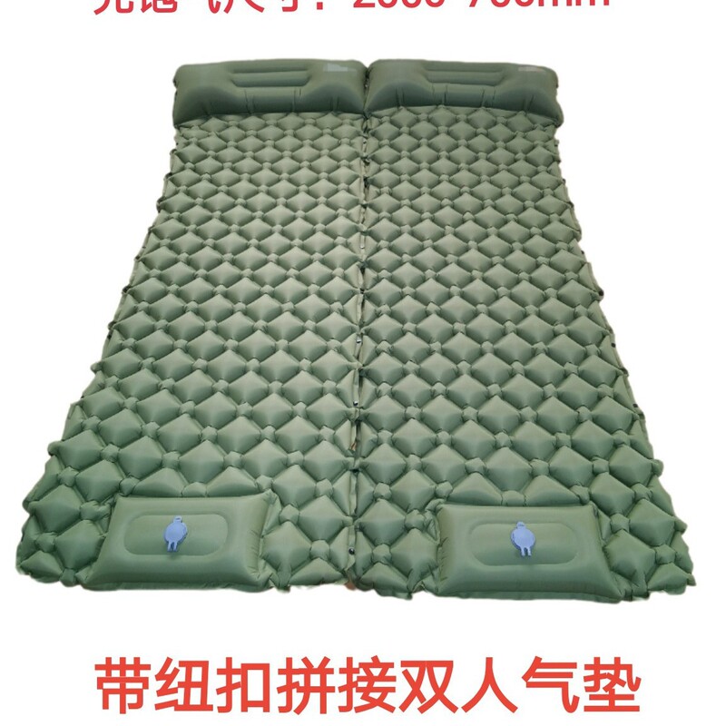 New European and American version of enlarged foot inflatable cushion camping inflatable cushion beach mat TPU light air cushion bed