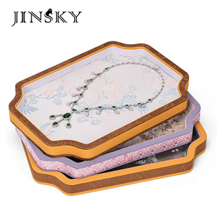 Circle-shaped jewelry tray, antique style creative tray, jade jewelry display tray, ring bracelet, bracelet storage tray, jewelry tray