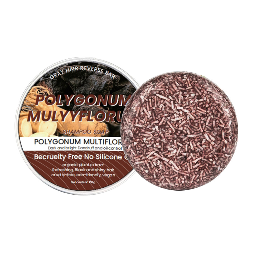 Comercio exterior transfronterizo soap Polygonum multiflorum champú jabón esencia cabello negro jabón hecho a mano hidratante y suave jabón para el cuidado del cabello jabón para el champú