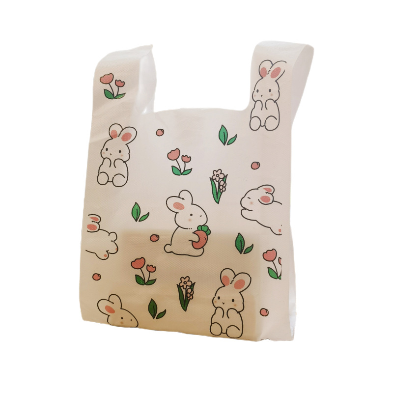 Bolsa de plástico engrosada bolsa de embalaje de frutas bolso para llevar bolsa de compras de supermercado bolsa de regalo para hornear de postre
