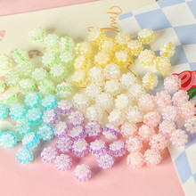 可爱球球亚克力散珠彩色水果夹心DIY手工饰品配件项链手链材料