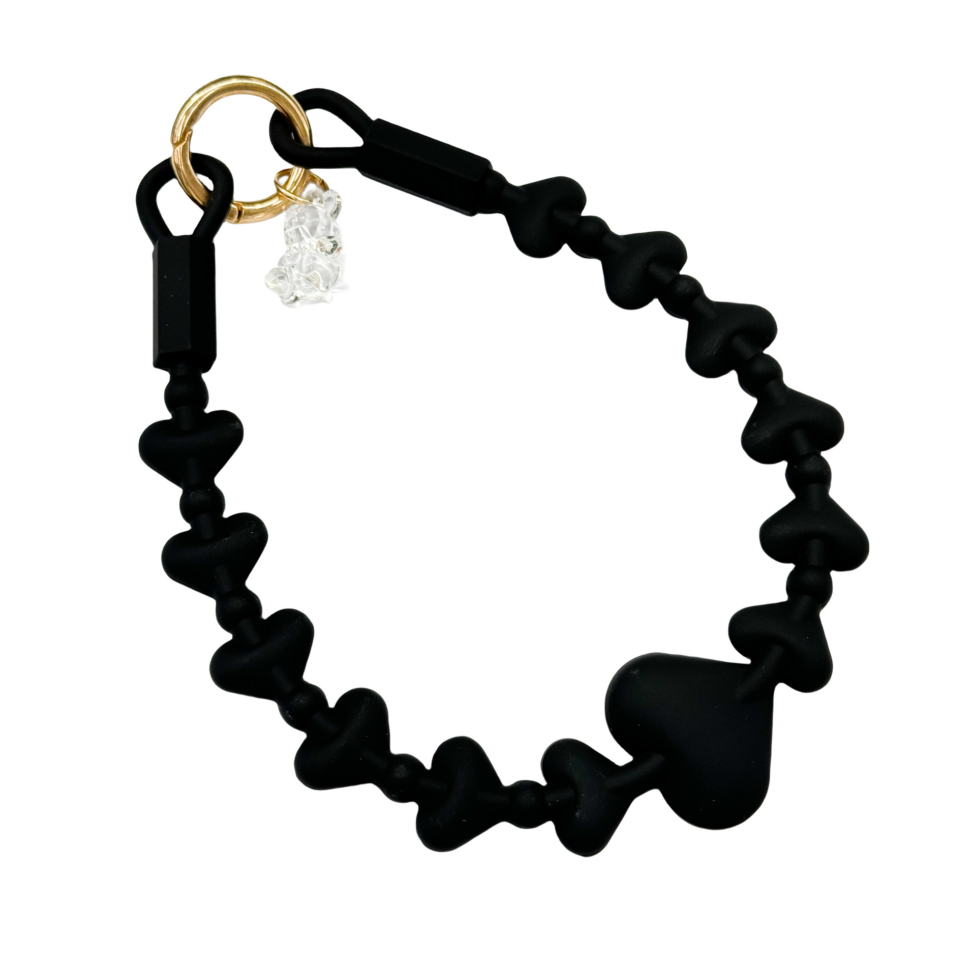 Buca hecha a mano ins viento de alta calidad cuerdas de teléfonos móviles amor pulsera de silicona cuerdas de moda de teléfonos móviles corto / adornos