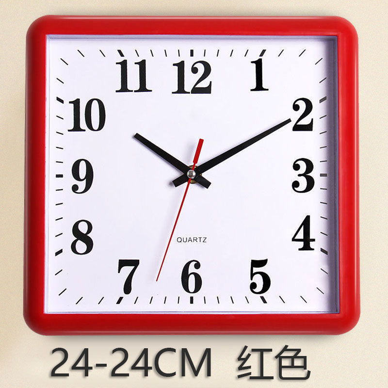 Reloj sala de estar casa decoración de pared de la habitación de los niños dormitorio reloj de cuarzo rectangular simple moda relojes de pared
