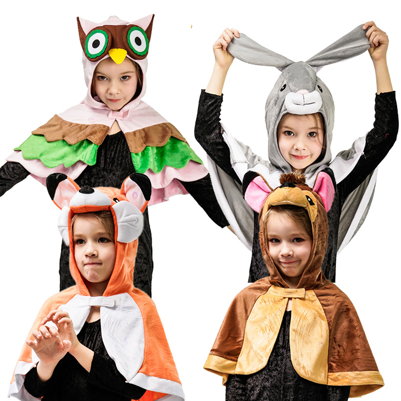 Carnaval DE LOS NIÑOS Cosplay Fox chal vestido lujo bola rendimiento etapa traje del partido