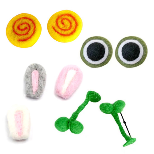Cross-border exclusive felt rabbit fox cat ear children's clothing accessories felt decorative animal hair accessories