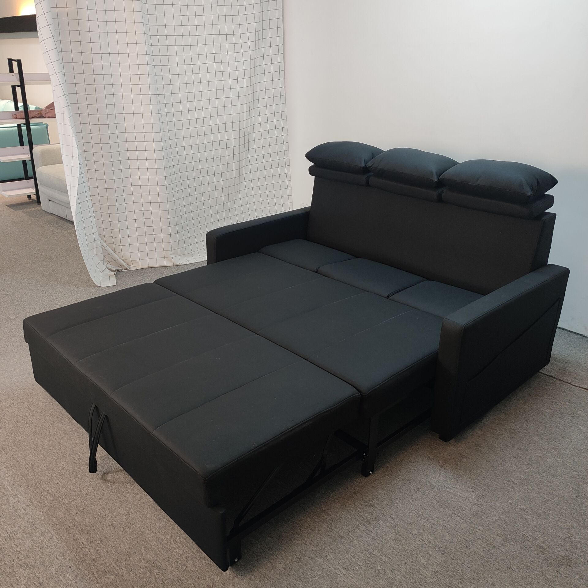 Sofá multifuncional de casa pequeña sala de estar apartamento sin lavado tecnología sofá cama de terciopelo moderno simple peinado de aire