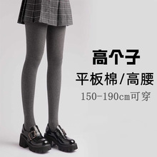 灰色竖条纹打底裤女秋冬加绒加厚保暖棉裤连裤袜螺纹针织紧身秋裤