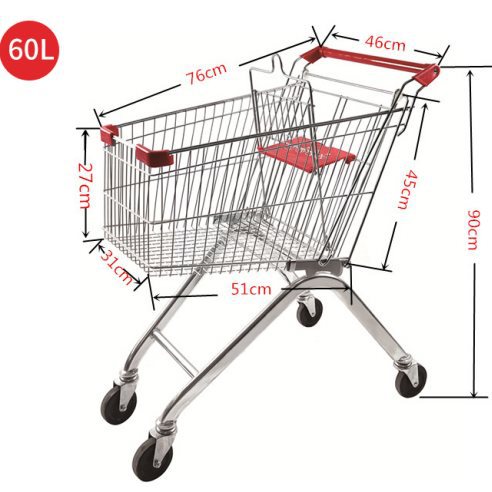 60L 인기 판매 검정색 PVC 휠(빨간색 휠 옵션)