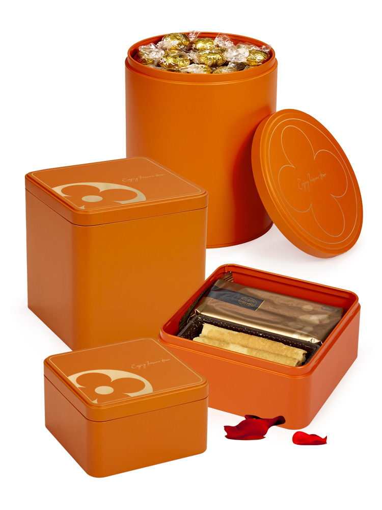 Año Nuevo, galletas de huevo, caja de hierro, caja de regalo, caja de regalo, caja de embalaje especial, caja general de hotel