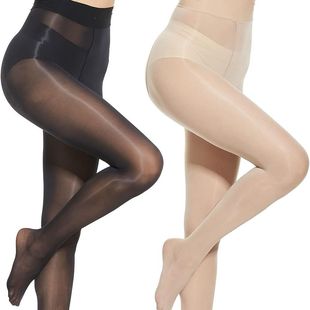 Horse oil stockings fat MM200 kg plus size oil bright stockings anti-hook silk plus fat smooth water light pantyhose ladies