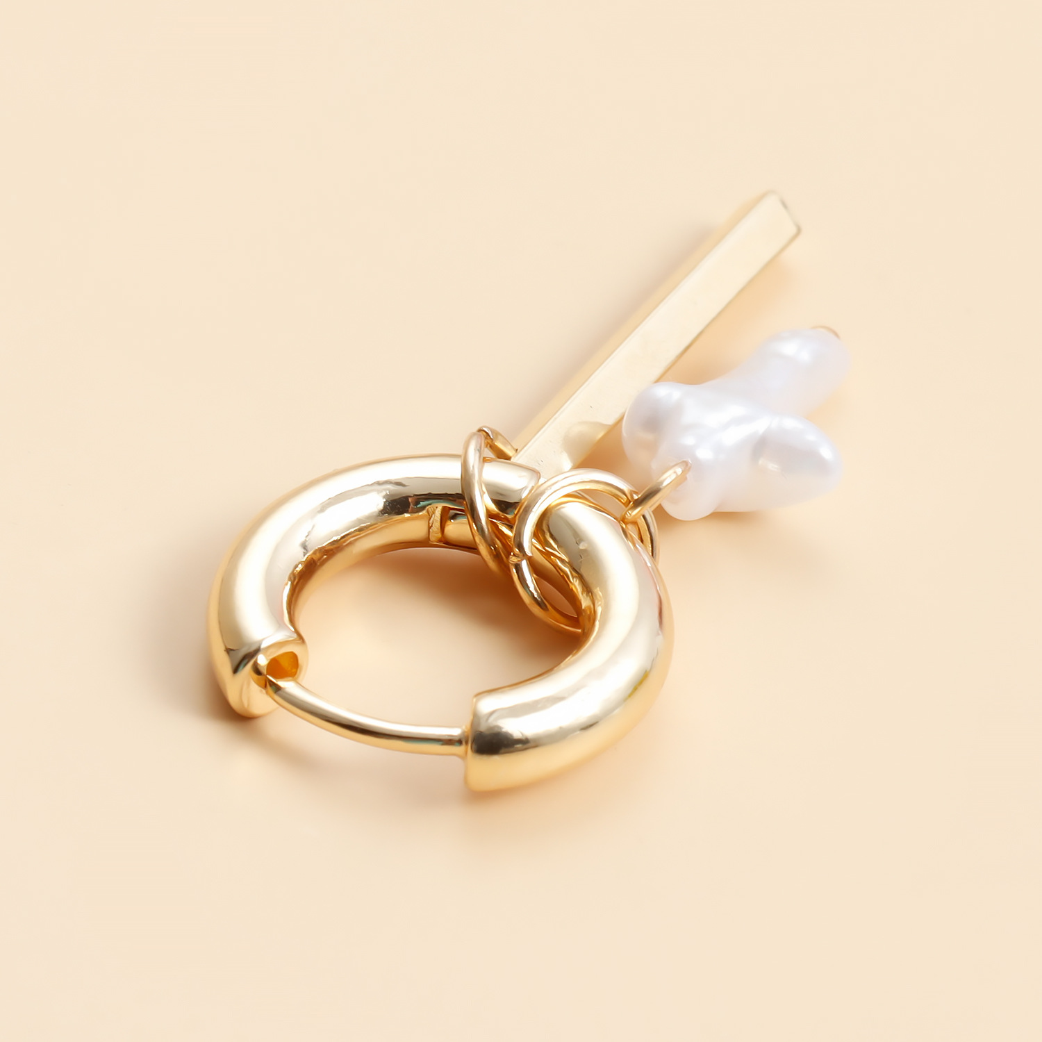 10g Weight Alloy Ear Needle Material Earrings Classification 1 Pair Quantity Holiday, Daily Occasion Alloy Material Geometric, Cross Pattern Women's Gender Plating Design Casual, Simple Style Style 1 Pair Casual Simple Style Geometric Cross Plating Alloy Earrings 24