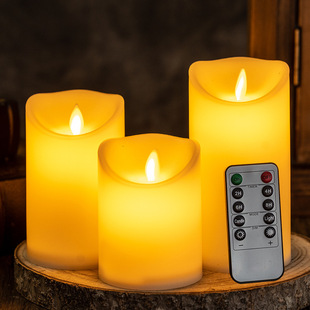 Cross-Border Candle Electronic Candle Simulation Swing Remote Control Electronic Candle Light Wedding Party Decoration Atmosphere Night Light