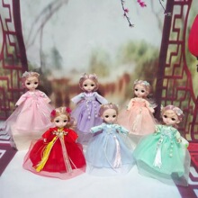 厂家汉服萌娃婚纱娃娃书包挂件女孩公仔玩偶洋娃娃挂件儿童玩具