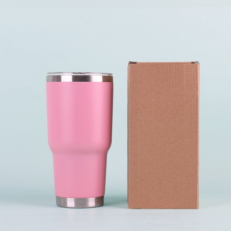 30oz taza de coche taza de helado taza de cerveza 304 color de acero inoxidable termo taza regalo en stock taza de spray de plástico al por mayor