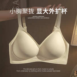 外扩内衣女小胸显大无痕加厚性感上托收副乳防下垂聚拢平胸文胸罩