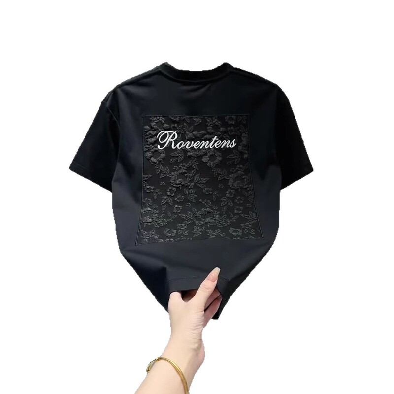 2025年新作夏メンズ新鮮で芸術的な立体彫刻デザイン半袖Tシャツファッショナブルで多用途な半袖トップス|undefined