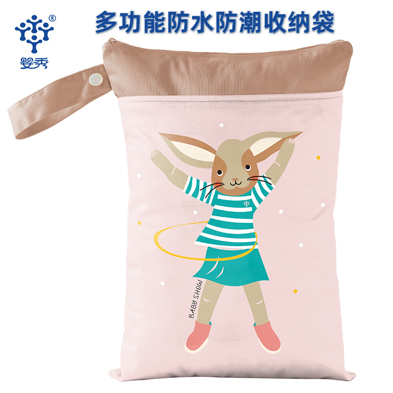 국경 간 뜨거운 판매 아기 기저귀 가방 젖은 가방 다기능 보관 가방 기저귀 보관 가방 도매